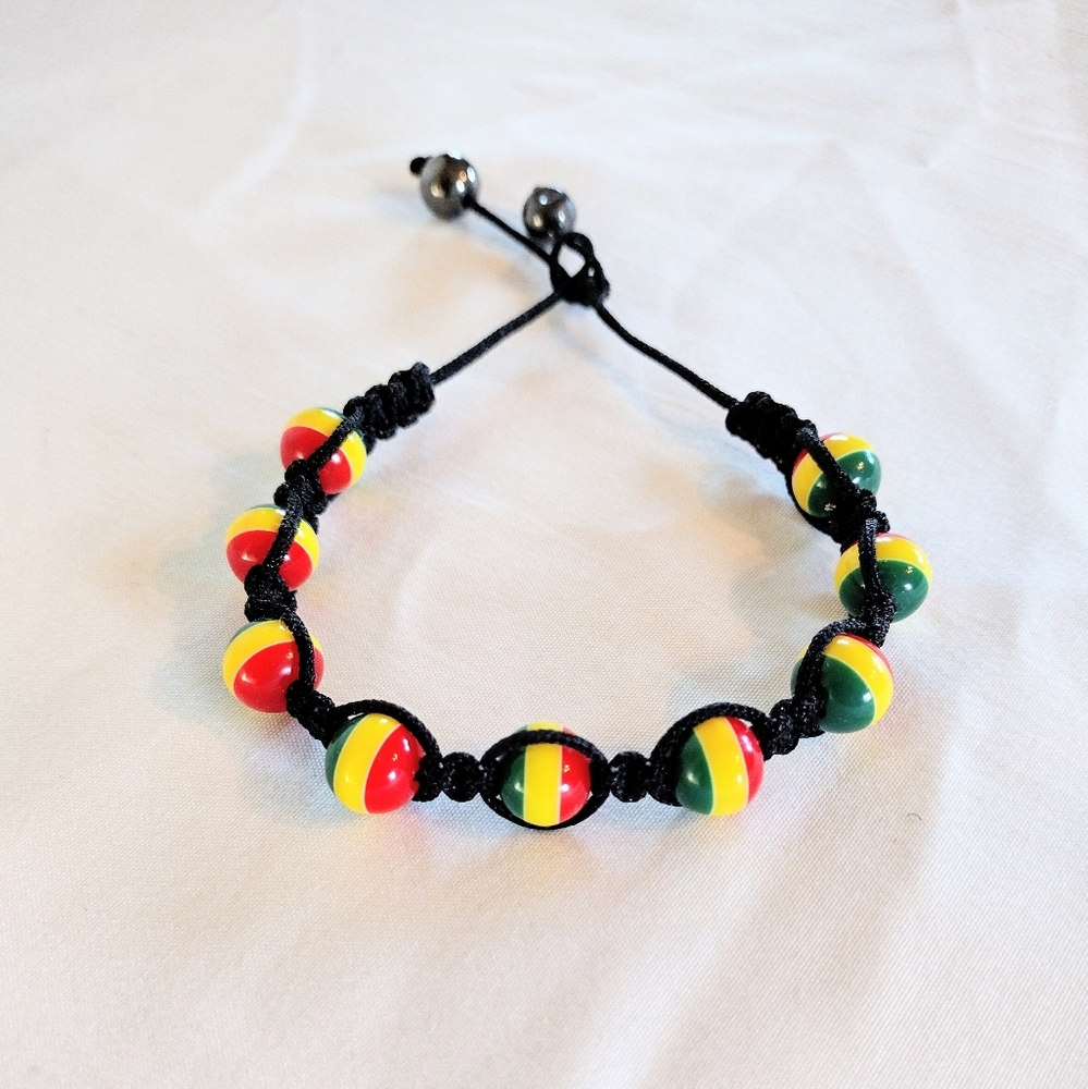 Rasta Beaded Bracelet